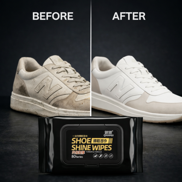 Premium Shoe Cleaning Wet Wipes – Instant Sneaker Cleaner (80 Wipes Pack)