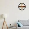 16 Inch Modern Metal Wall Clock with Gold Numbers – SQ-37