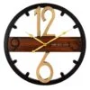 16 Inch Modern Metal Wall Clock with Gold Numbers – SQ-37